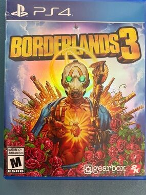 Sony PS4 Borderlands 3 – Yellow, Blue, Green Cover Art